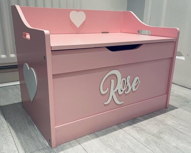 Personalised Toy Box – Pink
