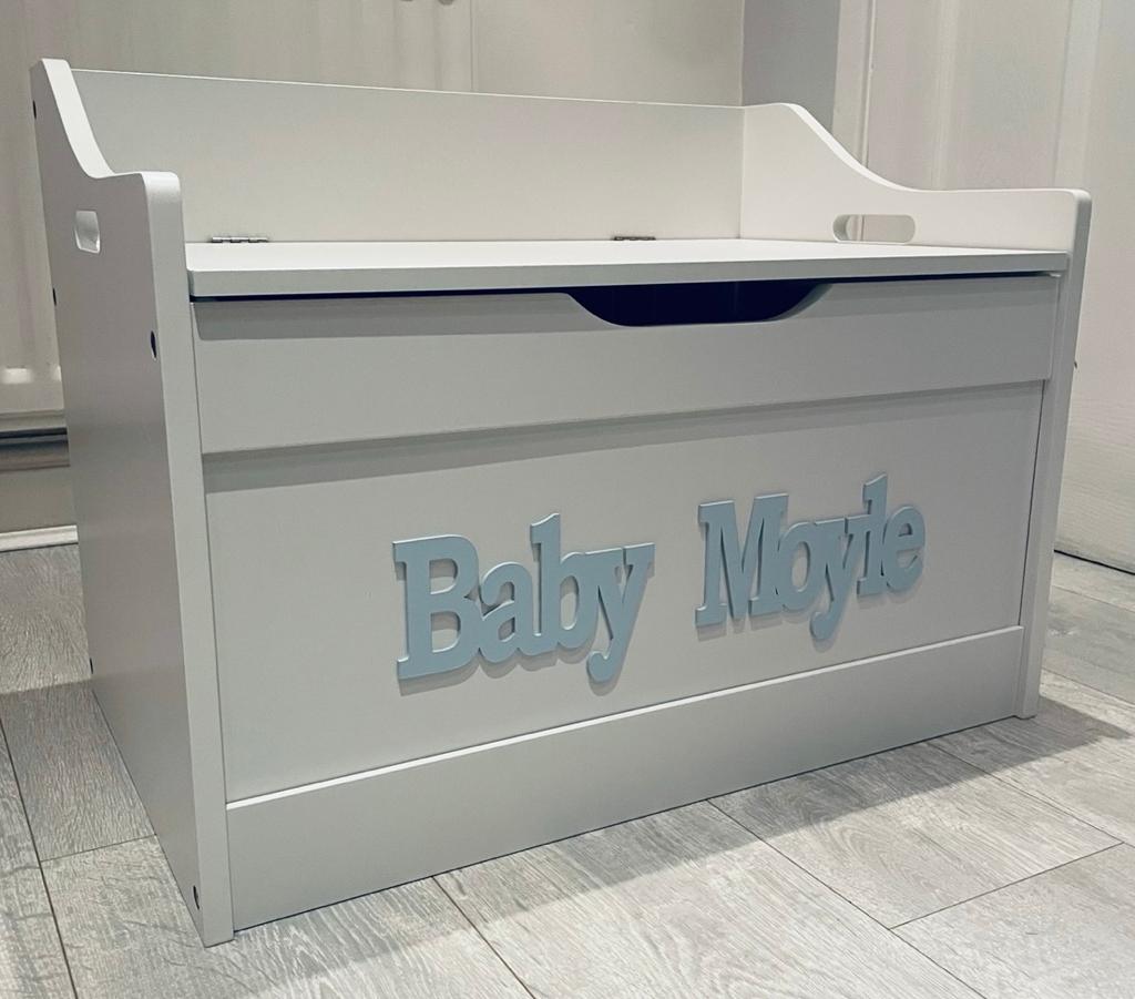Personalised Toy Box – White