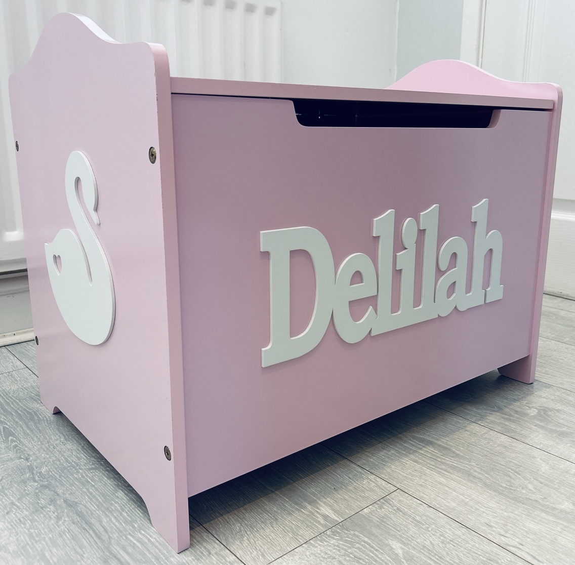 Personalised Toy Box – Pink