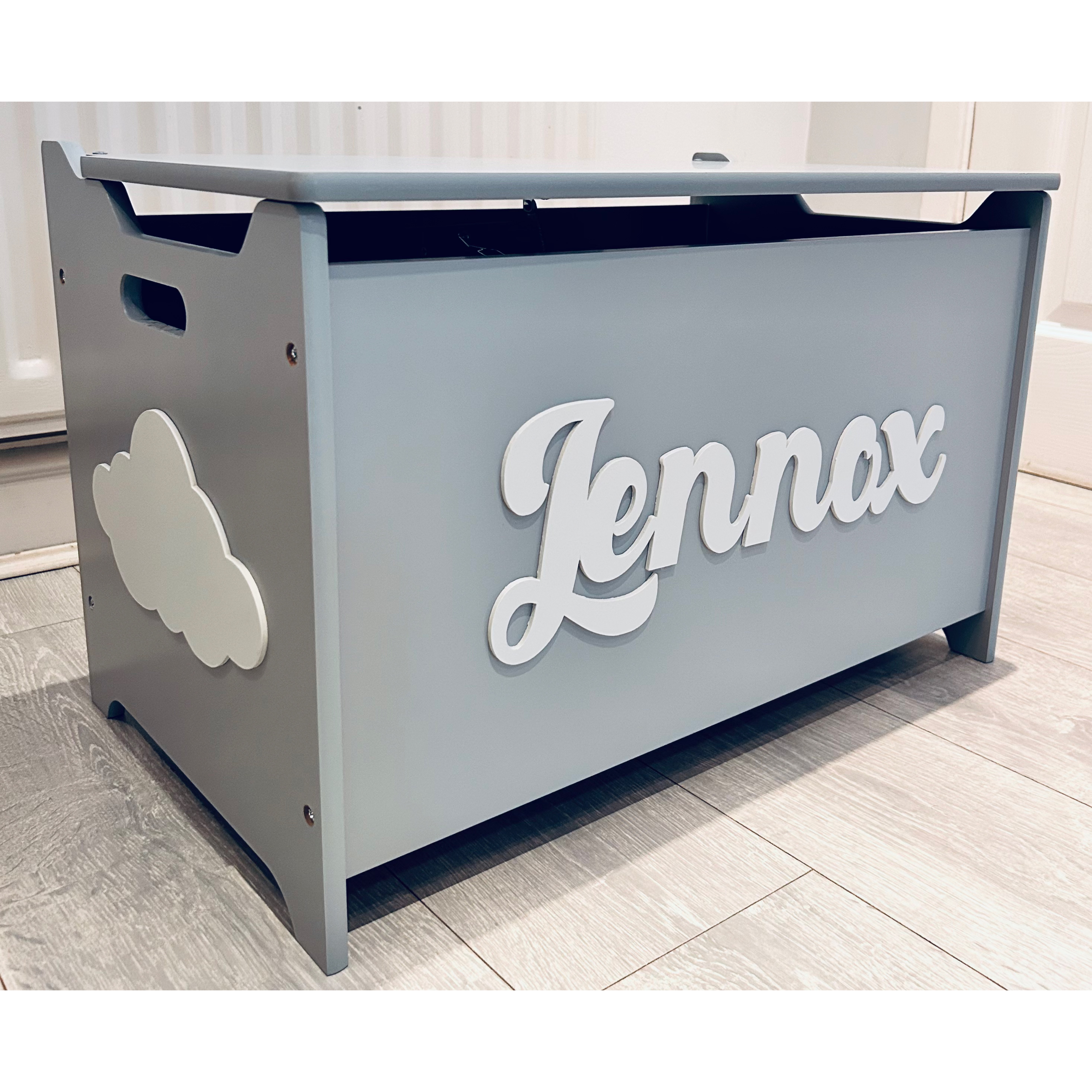 Personalised Toy Box – Grey